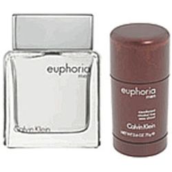 euphoria by calvin klein for men 2 pc set 3.4 oz edt spray & deodorant